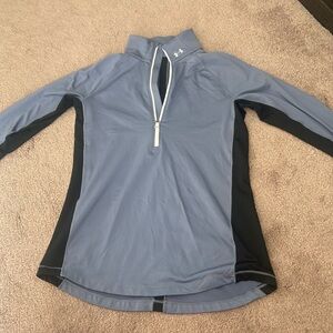 Under Armour Blue and Black Quarter Zip Top